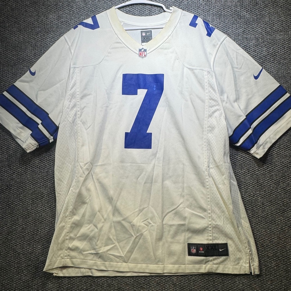 Nike NFL Dallas Cowboys Trevon Diggs 7 Jersey White XXL On Field